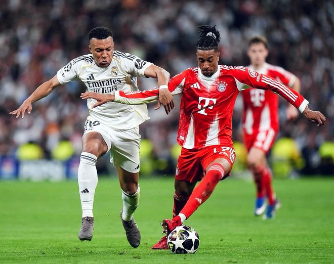 欧冠14决赛拜仁2-1皇马凯恩创三大纪录