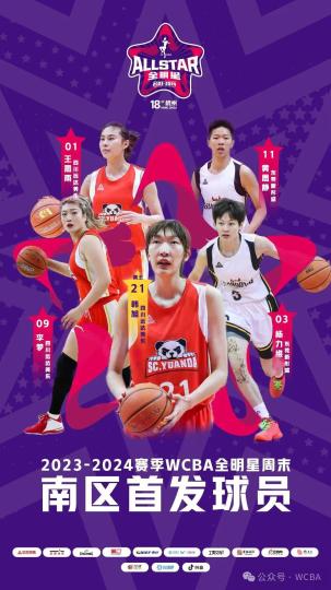 韩旭当选南区票王领衔公布全明星正赛南北区首